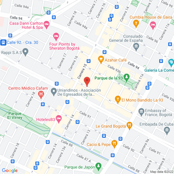 Mapa de Bravo Inmobiliaria S.A.S