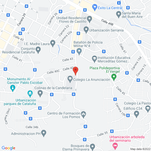 Map of Centro Acogida Y Oración Madre María Berenice Hermanitas De La Anunciación