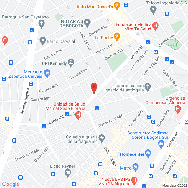 Mapa de Paralluvia S.A.S