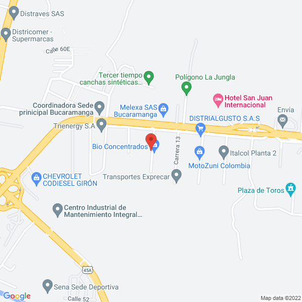 Map of Santamaría Trasteos Ltda