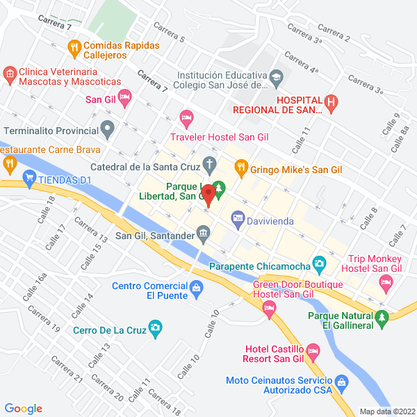 Map of Suramericana, Asesor Sura San Gil