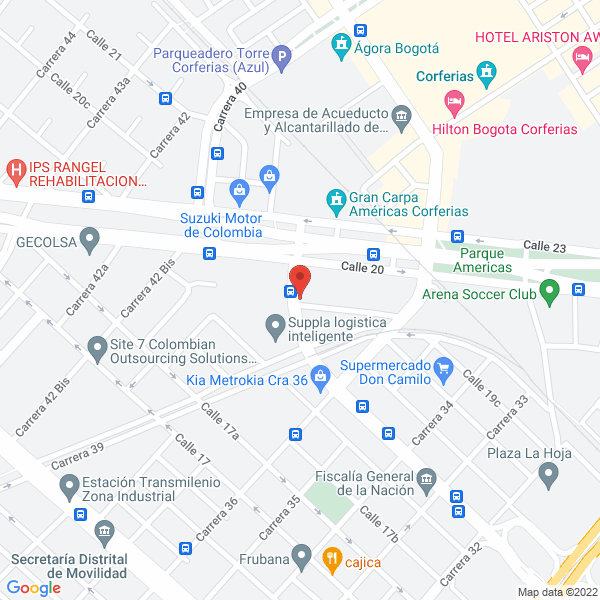 Mapa de C & B Papeles De Colombia S.A.S