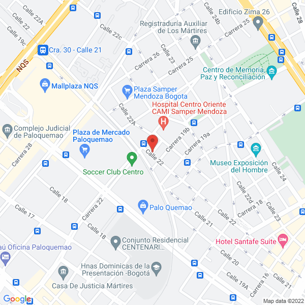 Mapa de Tecni Formados Ltda