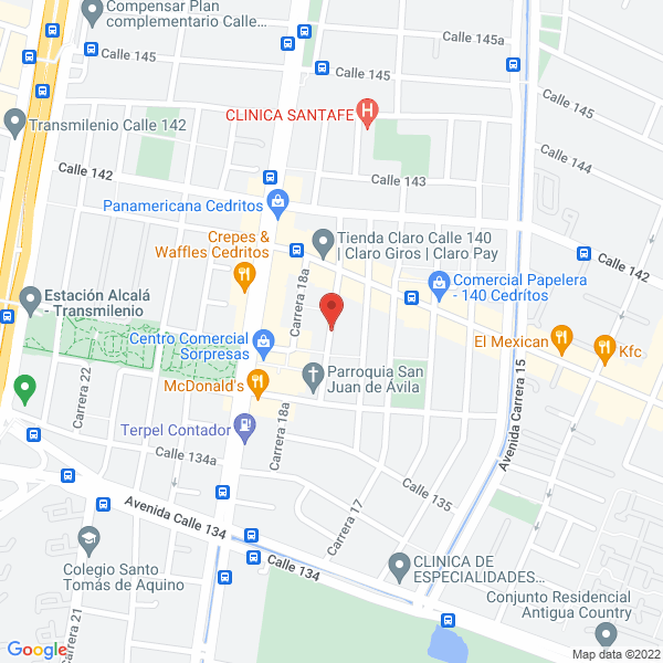 Mapa de Inframont Sas - Quiero Clientes.
