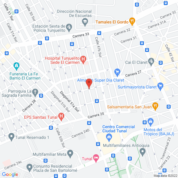 Mapa de Ecología & Saneamiento Ambiental Fumigaciones - Quiero Clientes.