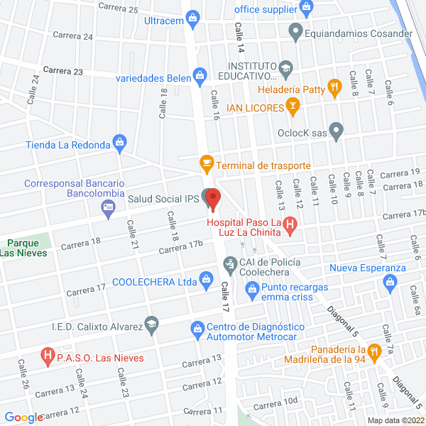 Map of Electrónica Isa