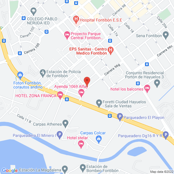 Mapa de Sara Sport