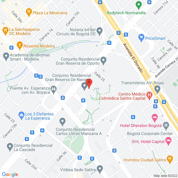 Mapa de Comercializadora Amaya