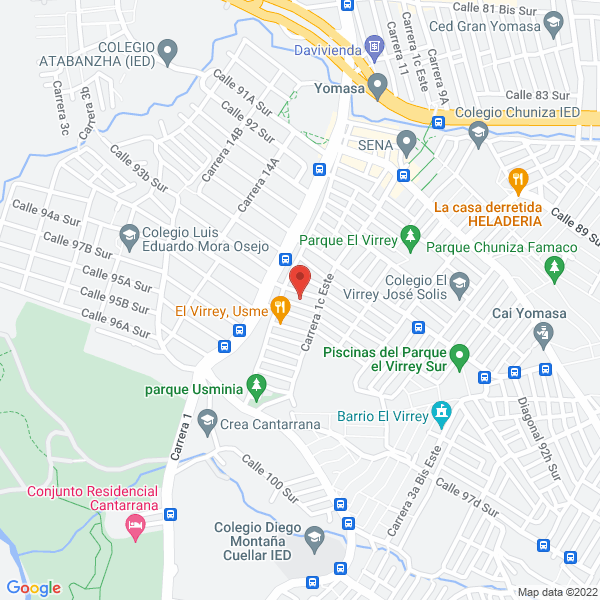 Mapa de Billares J E Colombia