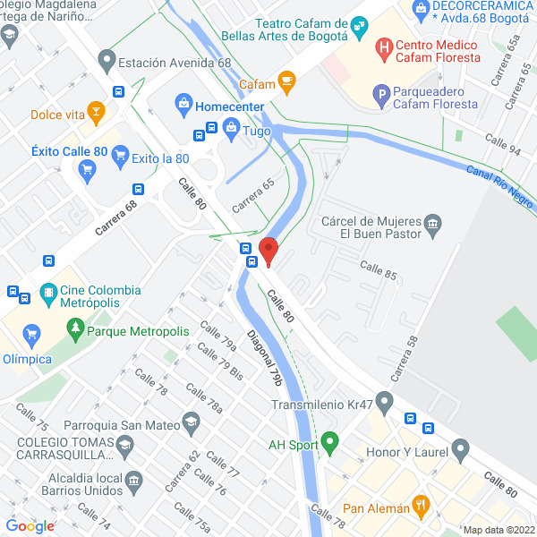 Mapa de E P T Empaques Plasticos Termoformados E U - Quiero Clientes