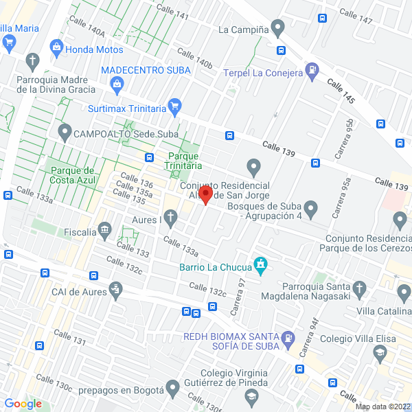 Mapa de Consultorio Odontologico La 136