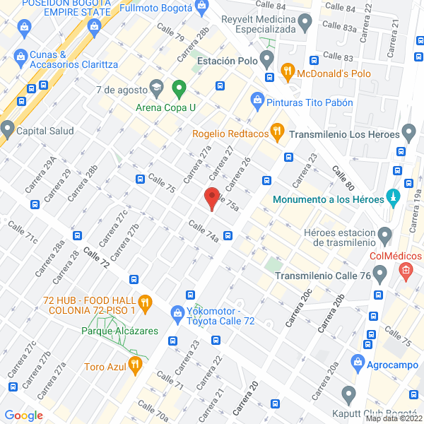 Mapa de Deposito Villa Flor