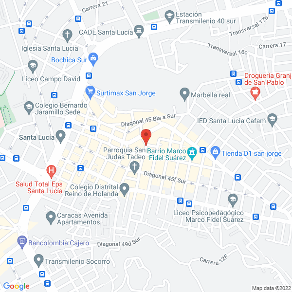 Mapa de Luis Hernándo Hurtado Gamba
