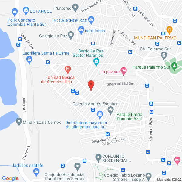 Mapa de Lavado De Autos Norte