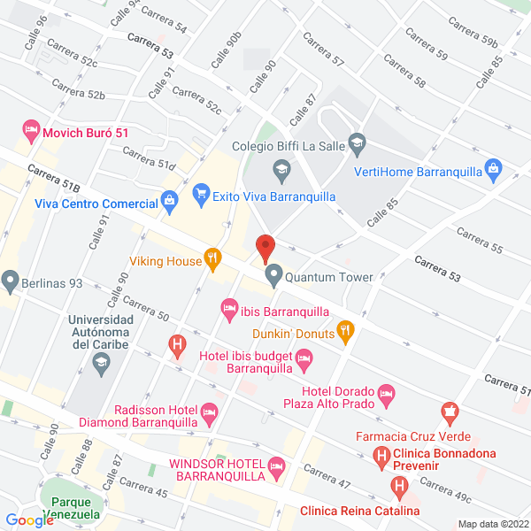 Map of Grupo Inmobiliario Costa Atlántica S.A.S.