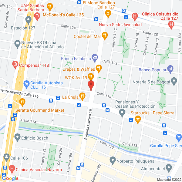 Mapa de Restaurante Brasa Brasil