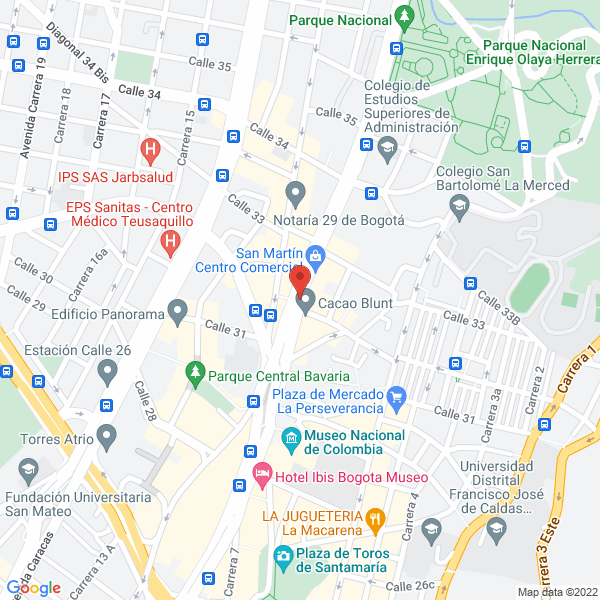 Mapa de Restaurante Buffet King