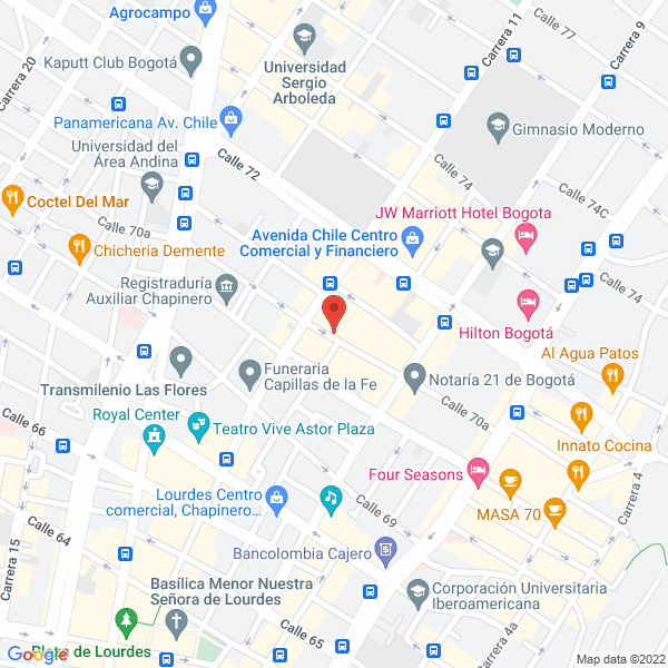 Mapa de Restaurante Nueve