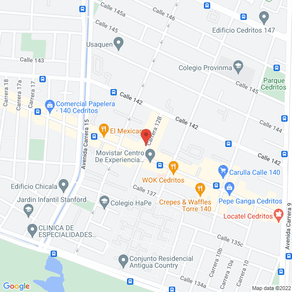 Mapa de Restaurante Oki Market