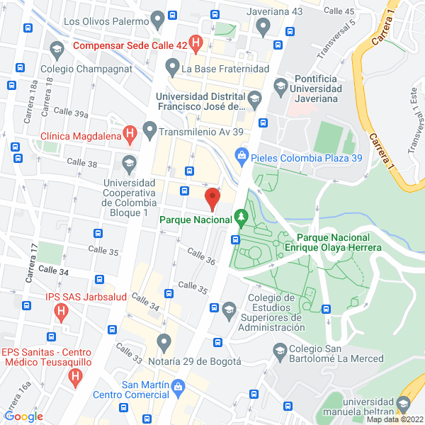 Mapa de Restaurante Suburbio Arzobispo