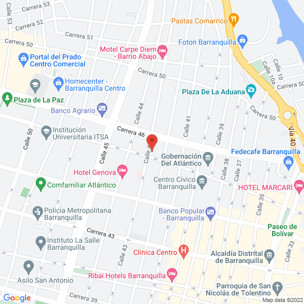 Map of Negra Tu Candela