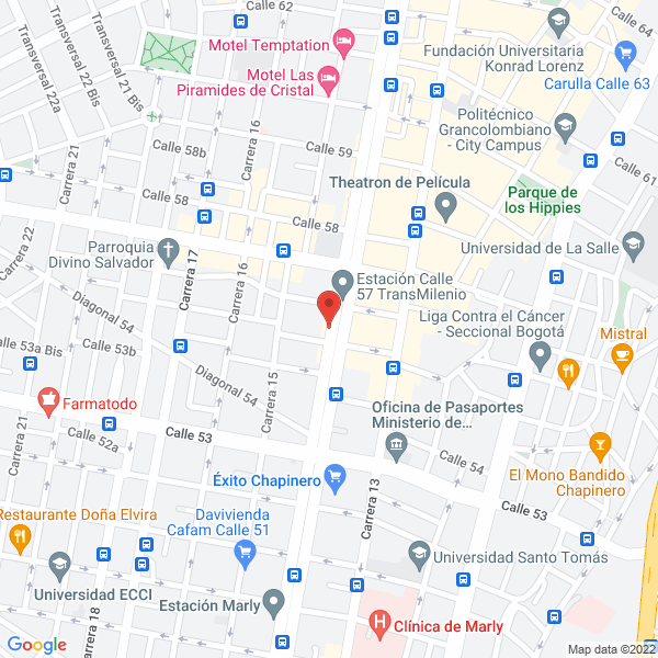 Mapa de Eléctricos Y Ferretería Caracas