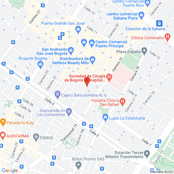 Mapa de Súper Repuestos De La 19