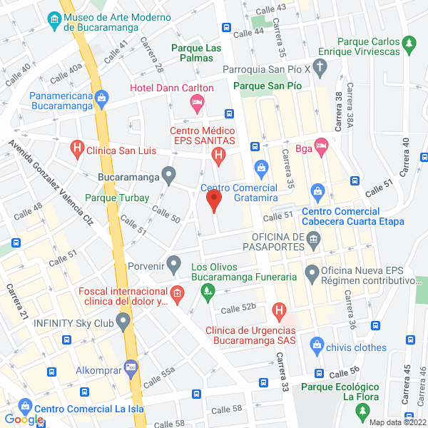 Map of Restaurante Chinese Food