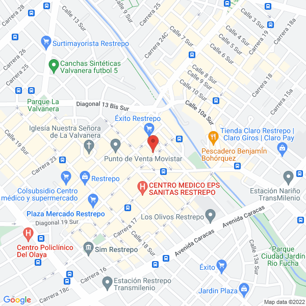 Mapa de Bar El Club De Los Amigos De La 14