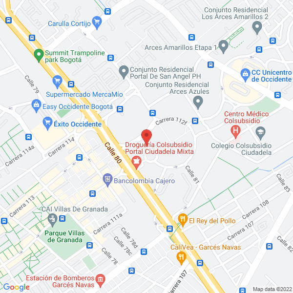 Mapa de Acabados Pisos Y Construccion S.A.S