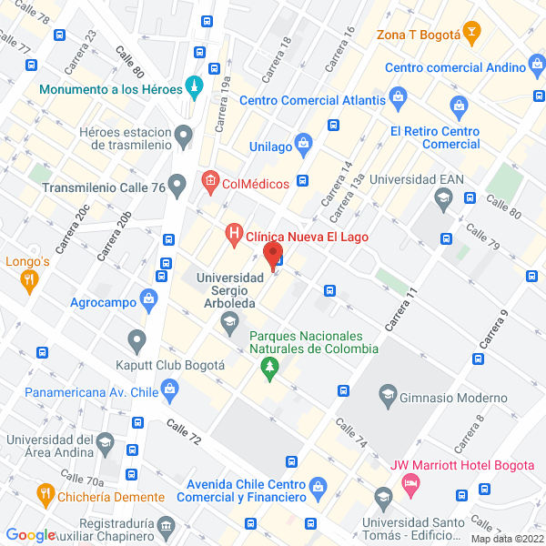 Mapa de R.B De Colombia S.A.