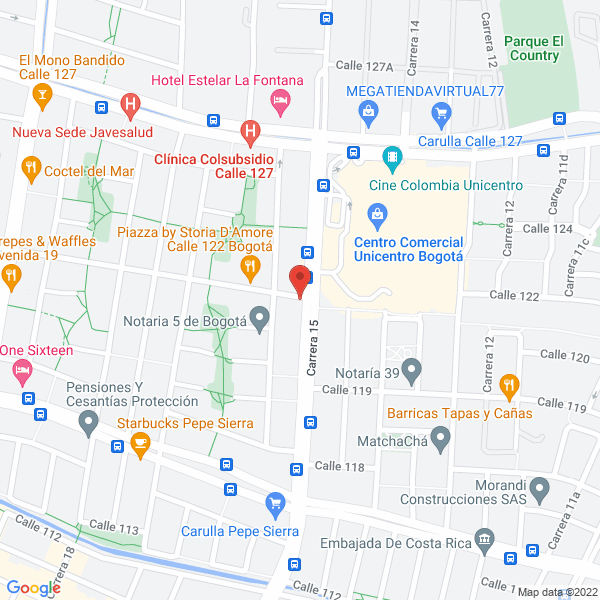 Mapa de Agencia Fontana