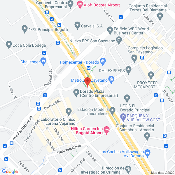 Mapa de Expresito Carga Colombia