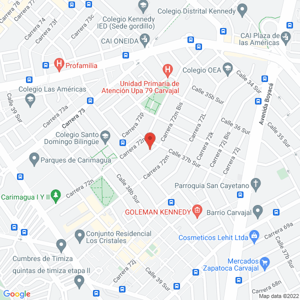 Mapa de Tecnoaislar - A S.A.S