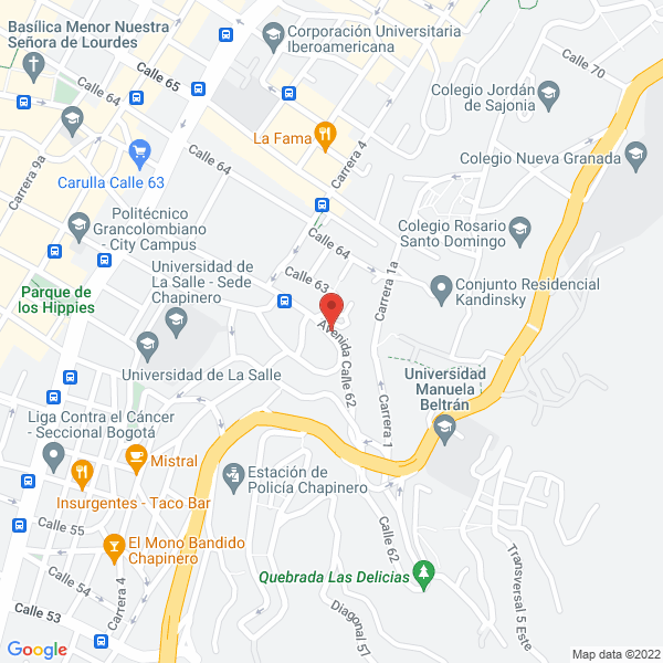 Mapa de Eficaz Cero Por Ciento Plagas S.A.S.
