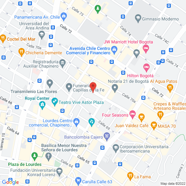Mapa de Gallo Rosa S.A.S.