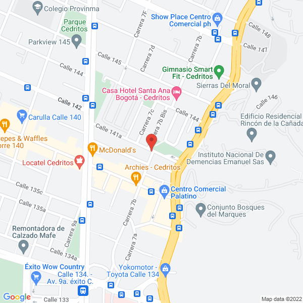 Mapa de Building Dreams Investments S.A.S.