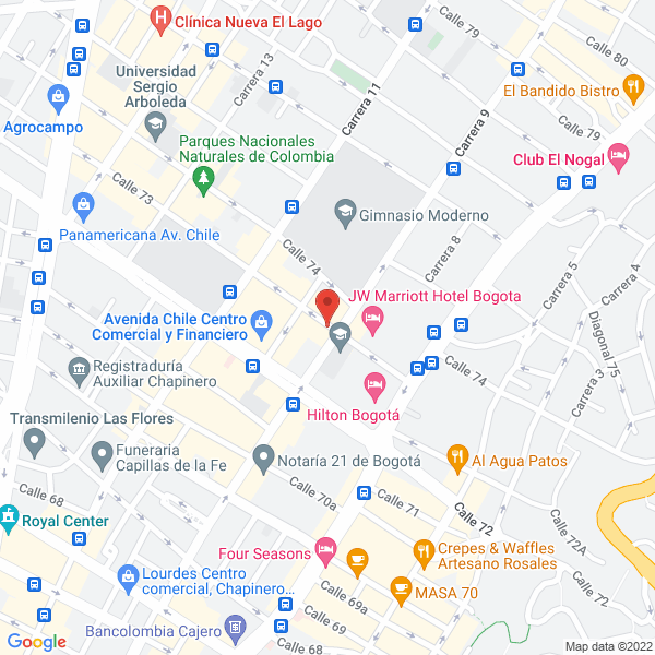 Mapa de Business Creative Partners S.A.S.