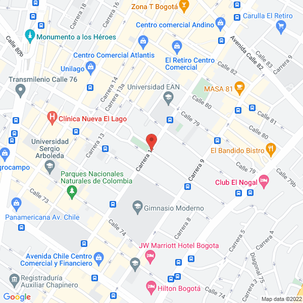 Mapa de C I Planeta Comercial S A