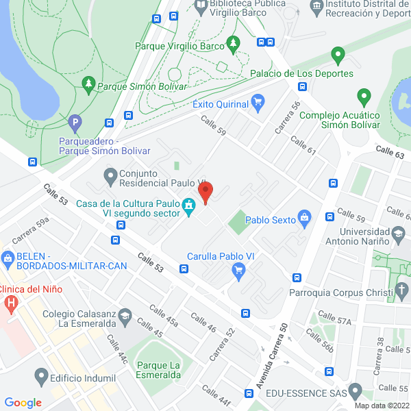 Mapa de Sala De Belleza Donde Cielo