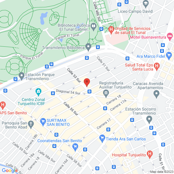 Mapa de Sala De Belleza Johanna
