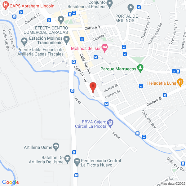 Mapa de Salsamentaria Yeimar