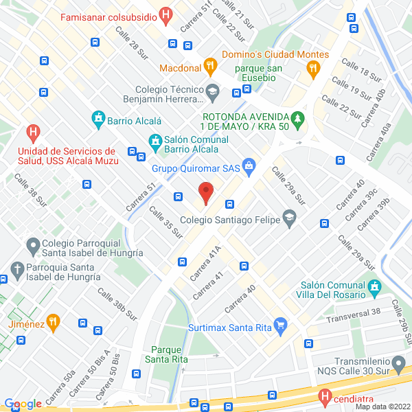 Mapa de Saurios Comidas Rapidas