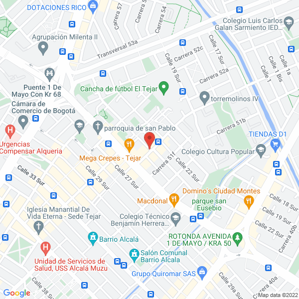 Mapa de Zalkalf De Colombia