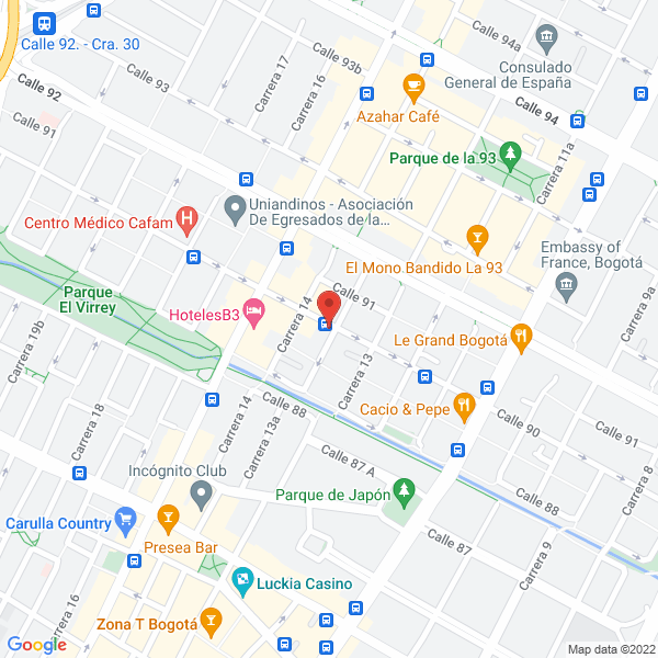 Mapa de Zebra Colombia S.A.S.