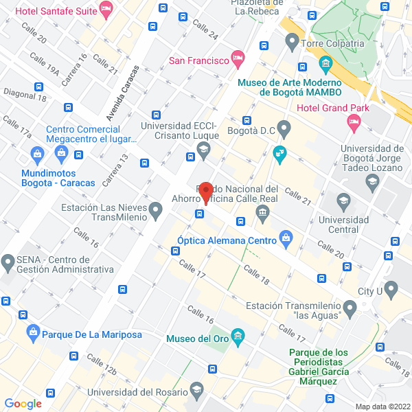 Mapa de Opticas Vargas Ltda