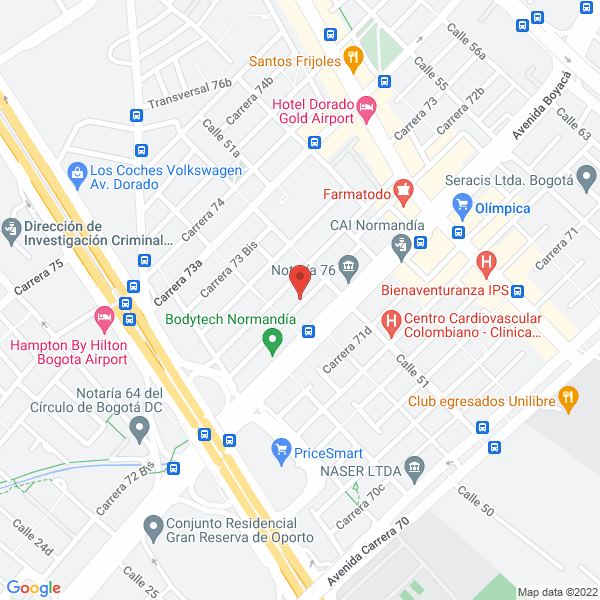 Mapa de In Vitro Colombia S.A.S.