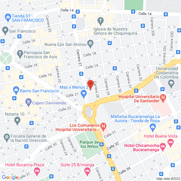 Map of Centro Tecnico Del Colchon