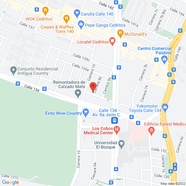 Mapa de Cinergia Medicina Laboral S.A.S.