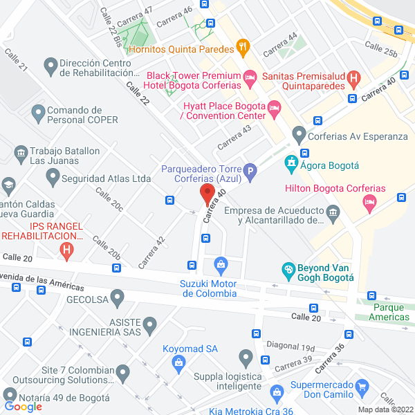 Mapa de Construccion Y Precision De Colombia Ltda